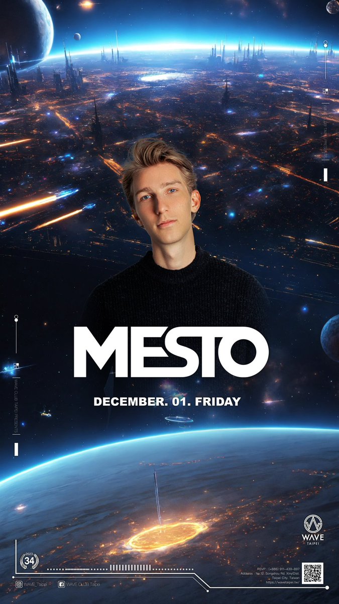 mestomusic's tweet photo. TAIPEI!! Can’t wait to be back at Wave Club on December 1st ❤️ https://t.co/2LbOBhpmAg