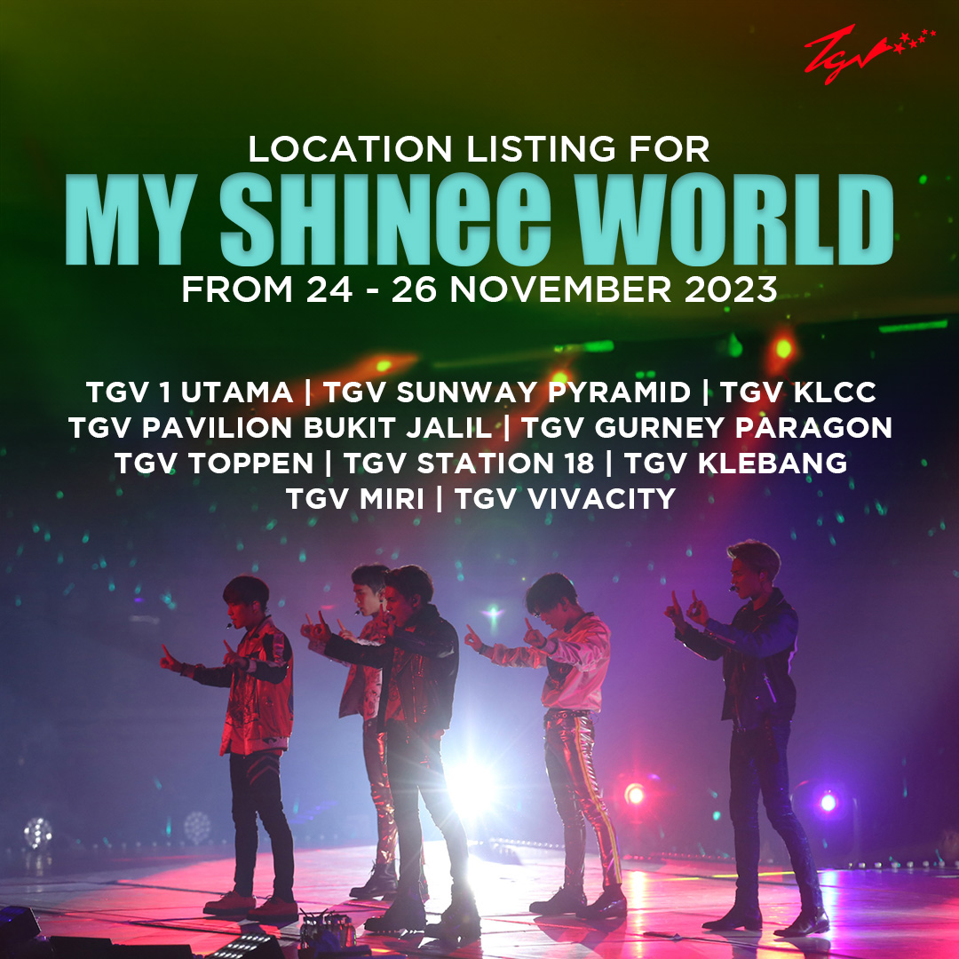TGVCinemas's tweet photo. Stand by me nal barabwajwo 🎶✧˚ ༘ ⋆｡˚♡ 
Shawols, we heard you! We added more showtimes and locations. Let's go sing and chant to #MyShineeWorld for the second time? https://t.co/iEVWBbgVeM