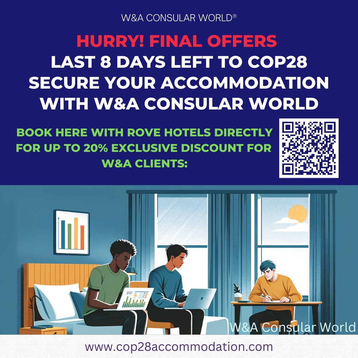 greenatsource's tweet photo. With only 8 Days To COP28 We've handpicked the most affordable hotels that are conveniently located close to the COP28 venue. Inquire at: info@cop28accommodation.com  #COP28 #youth #climate #funding @precop #GreenAtSource @climatemessages @UNFCCC @UN4Youth @CCCPHL @RoveHotels https://t.co/QQNhy14xHp