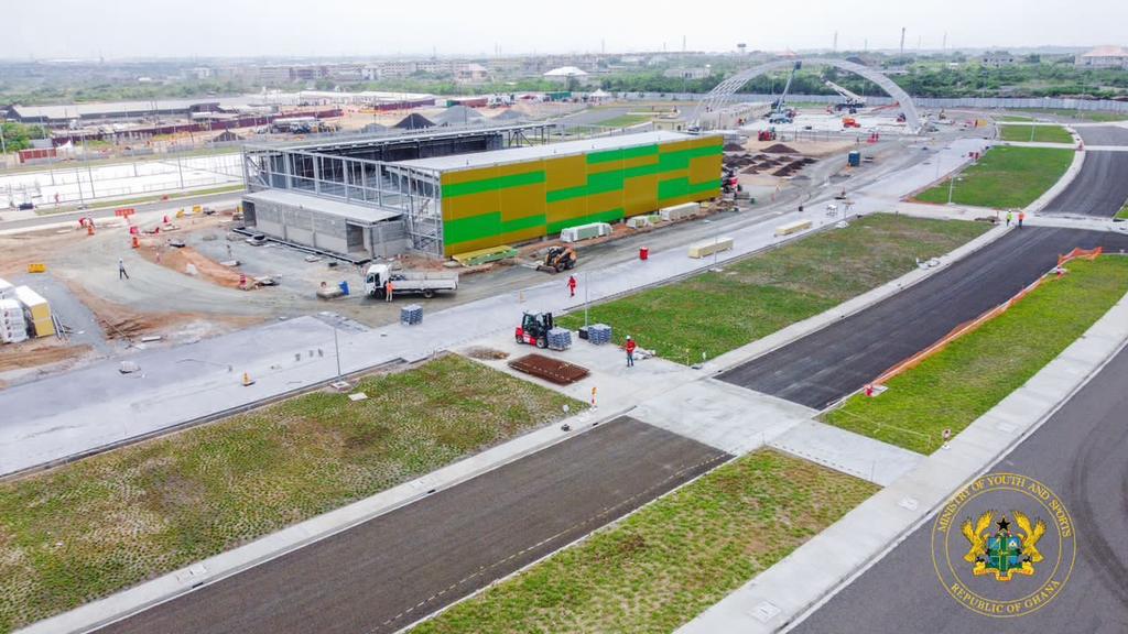 nie_gh's tweet photo. The current state of the Borteyman Sports Infrastructure Project as of last week. The  @NAkufoAddo &amp; Dr. @Mahamudu’s administration is 2nd to none when it comes to sports infrastructure. 
Looking forward to the official launch of the 100-day. https://t.co/iF6qLYlumX