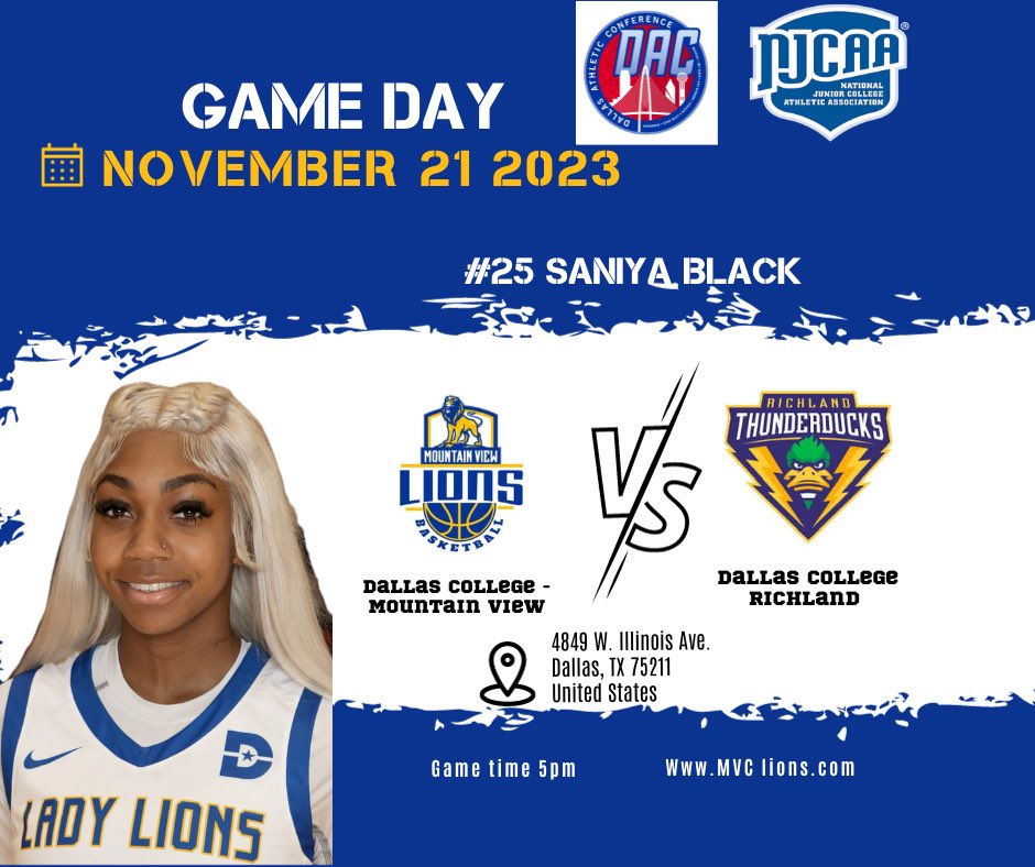 It’s GAMEDAY!! Let’s GOOOOO Lady Lions 🏀💪🏽#MVCproud