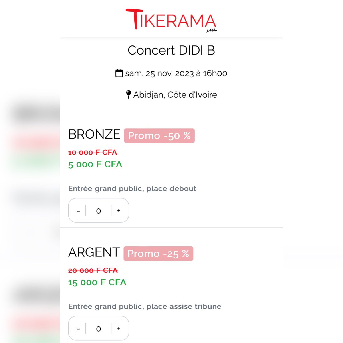 katiola_'s tweet image. En plus des places sponsorisées, c'est le black friday sur la billeterie de la prochaine date de DidiB. Affaire de sold-out là... fhum 🚶🏽‍♂️🚶🏽‍♂️🚶🏽‍♂️