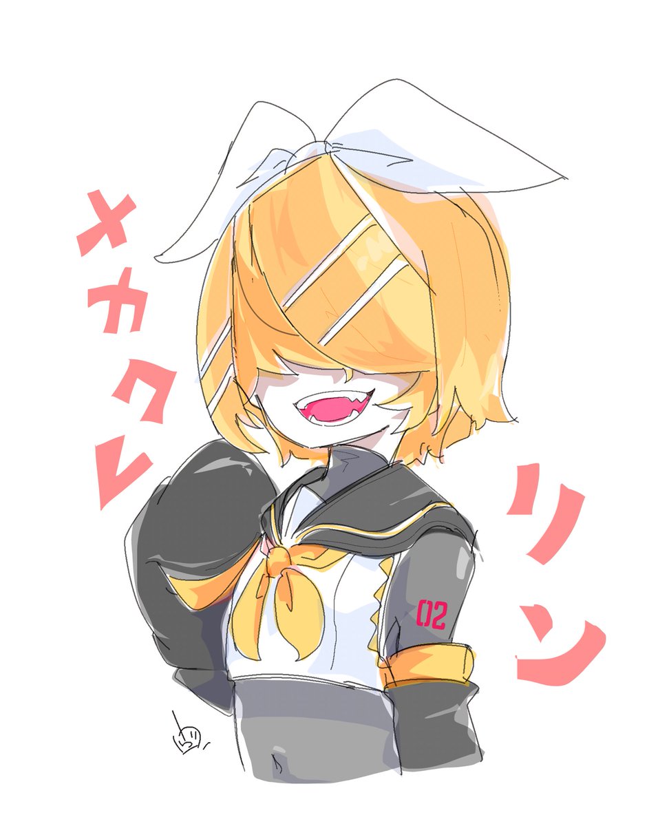 kagamine rin 1girl solo blonde hair hair ornament crop top sailor collar short hair  illustration images