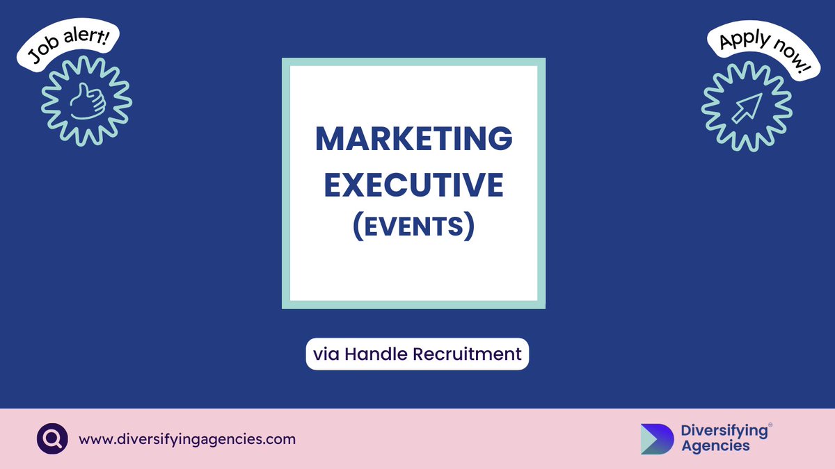 📣 Marketing Executive - @HandleRecruit 💰£25k-£26k 📍London ⏳6 Dec 2023 Would you like to join a Global Events company focusing on the energy portfolio of events across LATAM and Africa? Apply now via: ow.ly/NKSi50Q9NkK