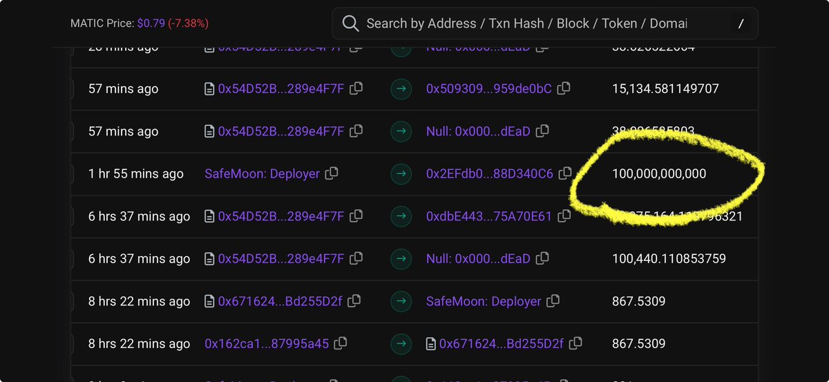 🚨#SAFEMOON devs continue to work!!🚨

#SafeMoonSWAP is currently undergoing maintenance. 

The team continues to build.

Devs moved 100 billion #SafeMoon out of the deployer and have been testing all morning. 

SOLID! 

#SAFEMOONARMY