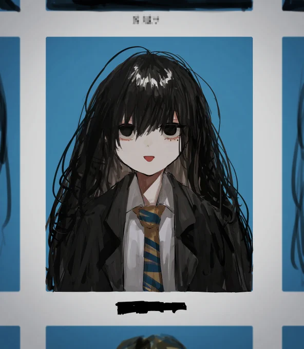 黒目ちゃんを描き始めてから今日で一周年らしい。めでたい... 