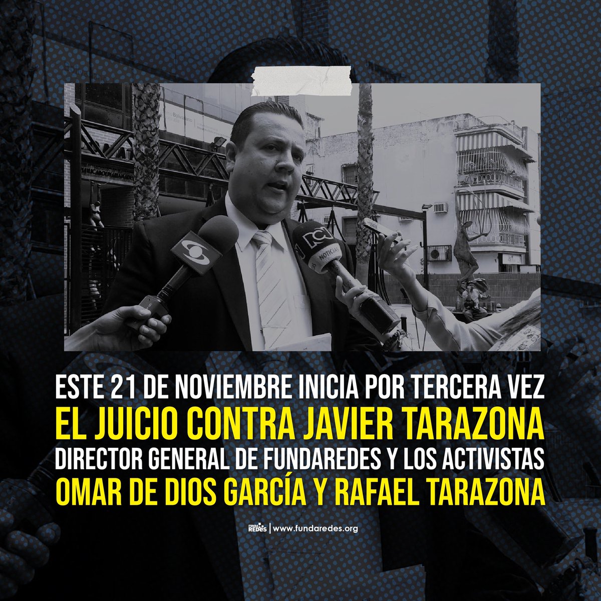 El Código Orgánico Procesal Penal en su Art. 230, establece que en ningún caso podrá exceder el plazo de dos años de detención preventiva, Javier Tarazona ya cumplió ese tiempo y aún permanece privado de su libertad.
#LibertadParaJavierTarazona