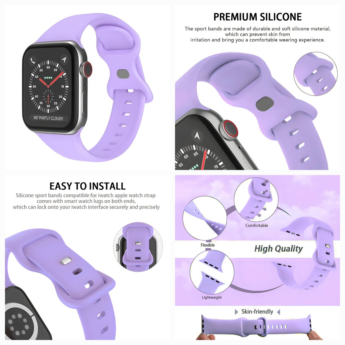 TheMayaTech's tweet photo. Strapped in lilac, telling time in style. 💜⌚ It's only $9.99!

Shop Now! | https://t.co/pZyEwscN9M

#Apple #WatchBand #AppleWatch #AppleWatchBand #Lilac #LilacElegance #LilacLove #AppleWatchStyle #Amazon #MayaTech https://t.co/mNo5ahRUWw