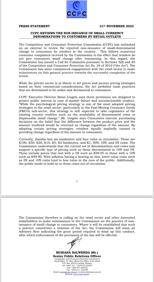 CCPC Zambia tweet media