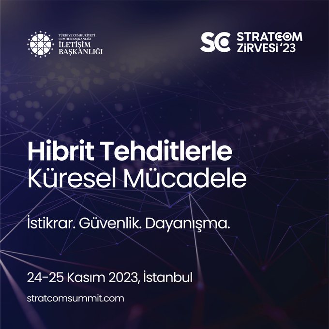 yaAllah_61_34's tweet photo. Cumhurbaşkanlığı İletişim Başkanlığı tarafından “Hibrit Tehditlerle Küresel Mücadele: İstikrar. Güvenlik. Dayanışma.” temasıyla Uluslararası Stratejik İletişim Zirvesi düzenleniyor...
#StratcomSummit23 https://t.co/JmidBlkzHL