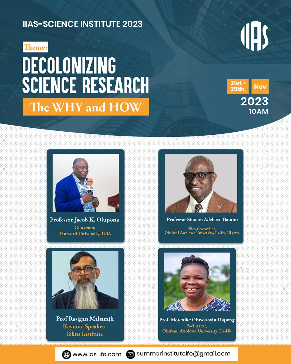 ifeias's tweet photo. Meet our resource persons for the Day 1 of IIAS Science, 2023. 
#iiasscience #decolonizingscience https://t.co/rKgHmPWwHe