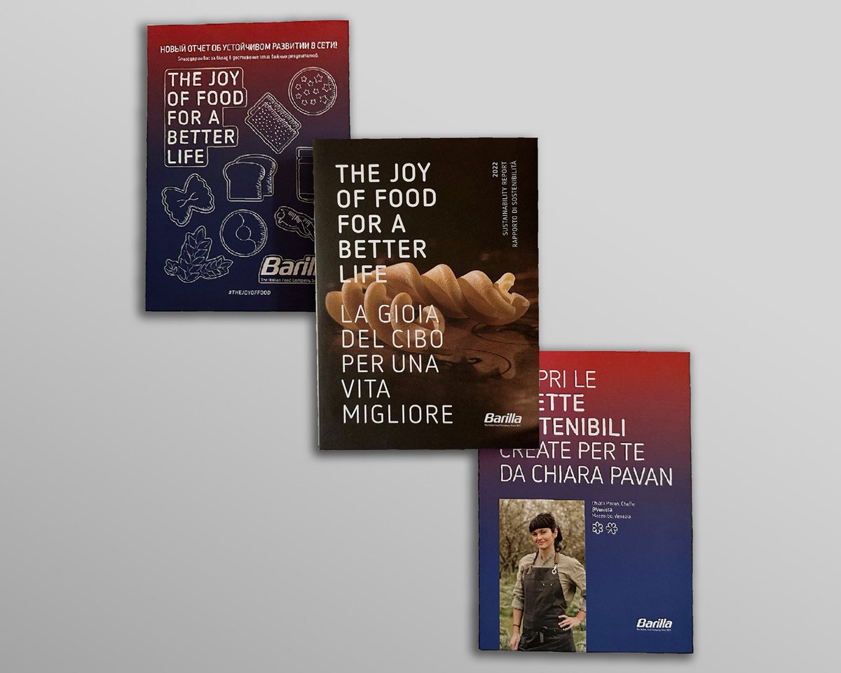 visualmade's tweet photo. @Barilla, a big family in love with good food. We curated the communication concept, artistic direction and editorial project for the #2022SustainabilityReport, which tells about Barilla, their products and their way of doing business. https://t.co/nftmjAP37B