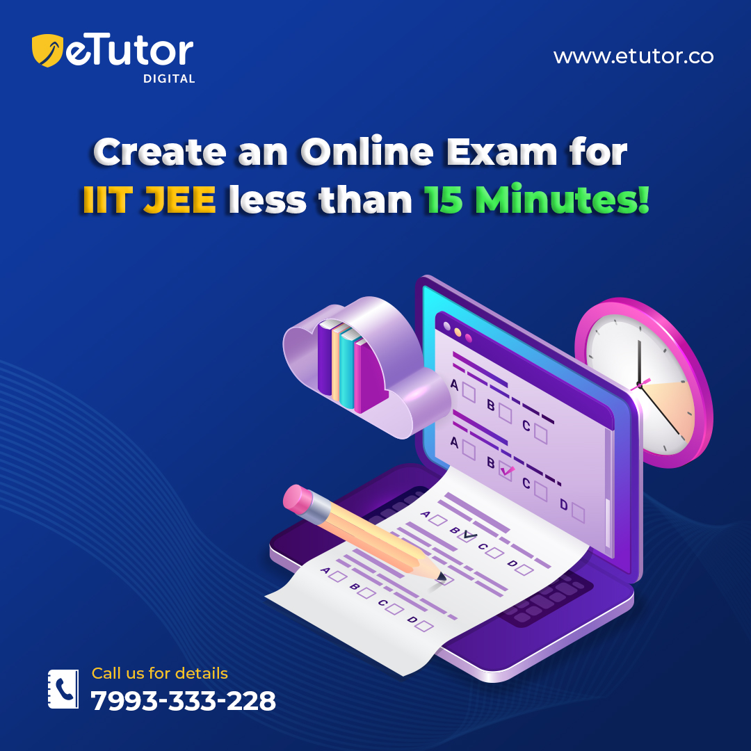 eTutorco's tweet photo. Create an online exam for IIT JEE in less than 15 Minutes!
Visit:- https://t.co/UeiuFRRyYY
#jee #neet #iit #jeemains #education #medical #neetpreparation  #neetexam #omrsheet #onlineexam #testsoftware #onlinetestsoftware #etutordigital #etutor #questionbank #iitjeequestionbank https://t.co/b9rpMSivzY