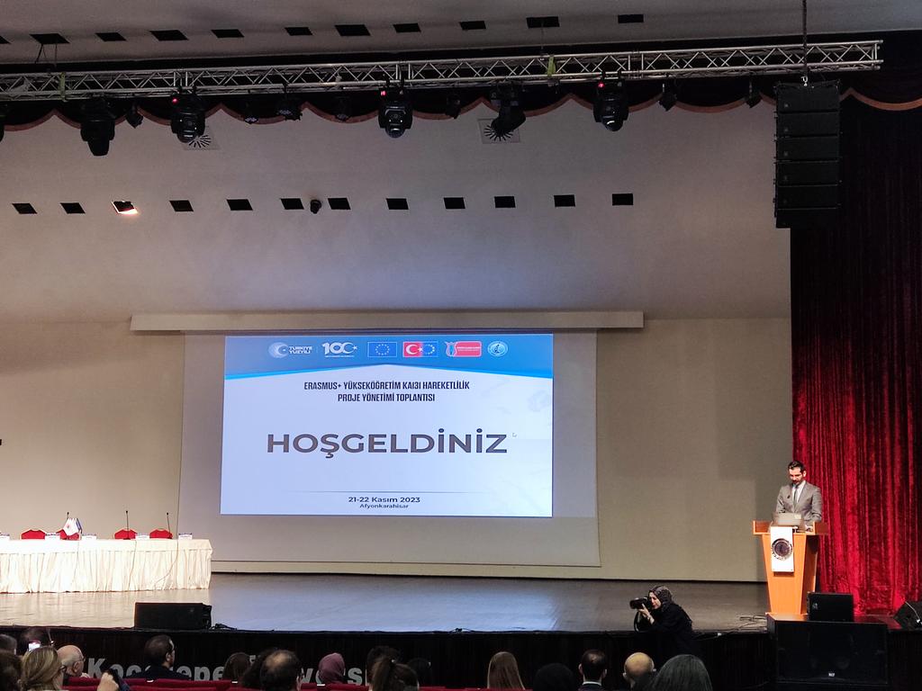 kuerasmus's tweet photo. 21-22 Kasım 2023 tarihlerinde Afyon Kocatepe Üniversitesi ev sahipliğinde düzenlenmekte olan Erasmus+ KA131 Proje Yönetim Toplantısına @kastamonuunv olarak katılım sağlıyoruz. @ulusalajans @kocatepeuniv @ABBaskanligi @eraoffice #Erasmus #kastamonuuniversitesi https://t.co/WqV3Zm6Pk5
