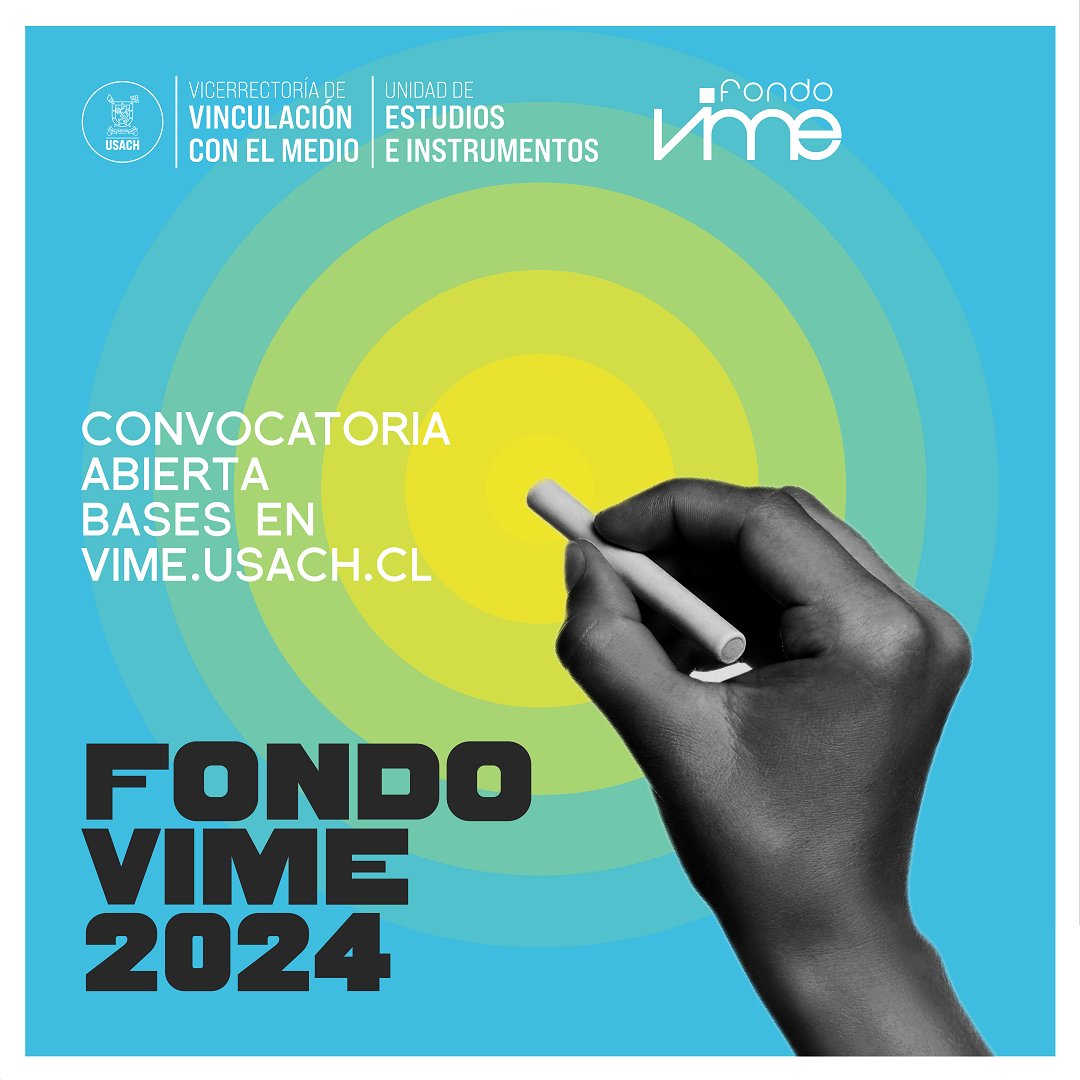 vimeusach's tweet photo. ¿Sabías que, desde su creación, el #FondoVIME ha permitido la ejecución de más de 170 proyectos de vinculación con el medio? 🚀
✍️ Si eres académico/a, docente o estudiante de postgrado de la @usach, postula tu proyecto hasta el 15 de diciembre:
▶️https://t.co/usJfAZahXk https://t.co/QAuIQPYtgQ