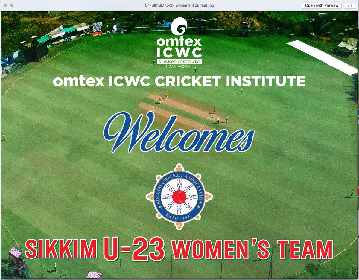 Sikkim Cricket Association U23 Women’s Team coming to Omtex ICWC Cricket Institute for 15 Days Training Camp &amp; Matches 👍

Welcome to OMTEX ICWC.Saphale. <a href="/SikkimCricket/">Sikkim Cricket Assn</a>