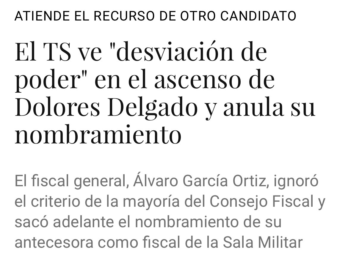 eliasbendodo's tweet photo. Un escándalo más: el Supremo para el ascenso a una ex ministra y ex fiscal general por la puerta de atrás. 

Nadie se había atrevido a manosear la Justicia como Pedro Sánchez. 

https://t.co/8yuh9TmnaY https://t.co/3yrVEZuB2Y