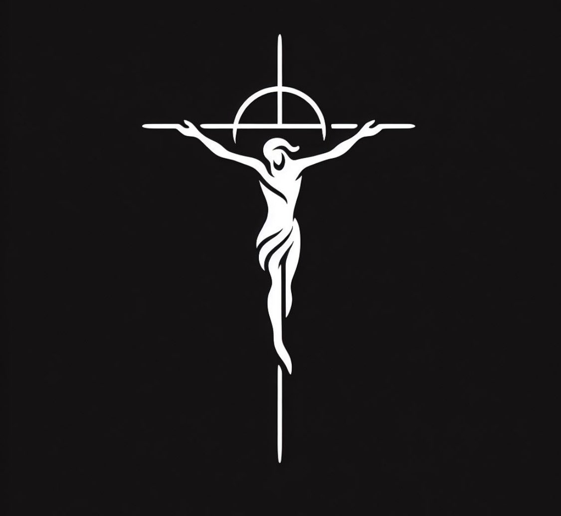 AMurph216's tweet photo. 🚨PROMPTSHARE🚨 DALLE 3

Prompt: Single minimalist stroke image of Christ on the cross in white against a black background

Verse: In his great mercy he has given us new birth into a living hope through the resurrection of Jesus Christ from the dead (1 Peter 1:3) 
#DALLE3 #prompt https://t.co/m6D9dzIRlz