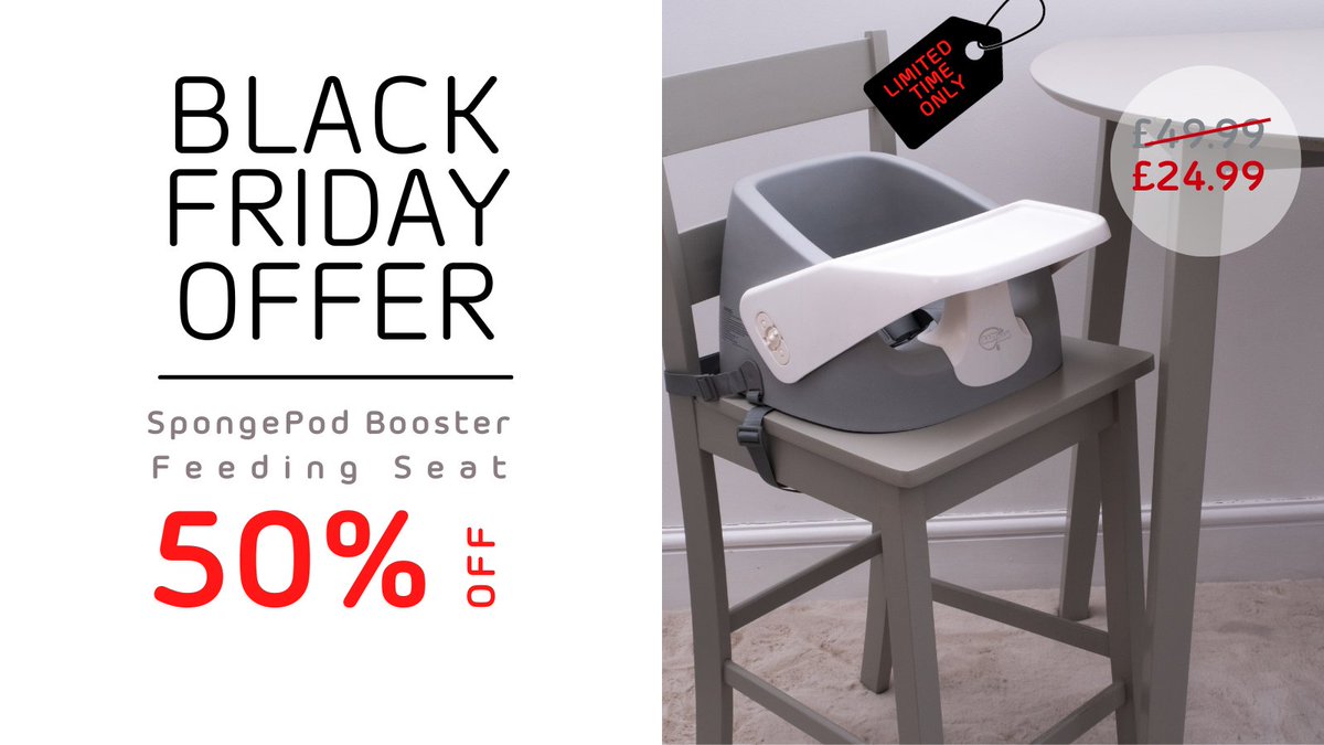 🌟 Give your little one a seat at the table and make mealtime unforgettable with our amazing 50% OFF deal! 🌟
🪑 Tired of bulky high chairs? The SpongePod is a space-saving, comfy solution that helps your baby join you at the dining table.🍽️
#BabyDam #BlackFriday