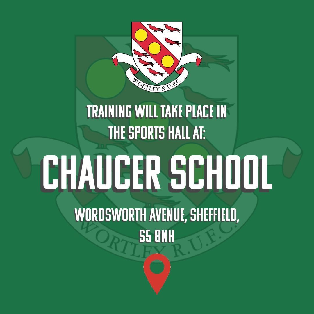 —————— important information ————— We are indoors again tonight to make sure the pitches are ready for the weekend. Training 7pm start 🏉🏉 Where is senior training? Chaucer school, Wordsworth avenue, S5 8NH