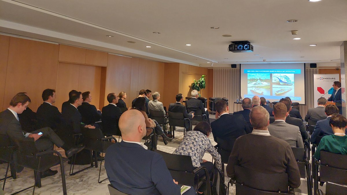 EU_MSP_Platform's tweet photo. 🌊 Explored the maritime future at "#Hydrogen: The Future of Shipping?" 🚢 With a strong private sector presence, hearing diverse perspectives was enriching. Highlights: European Hydrogen Bank, Port of Antwerp Bruges' ambitious goals &amp; the journey to decarbonize shipping.⚓#ENMC https://t.co/B5pf73A3it