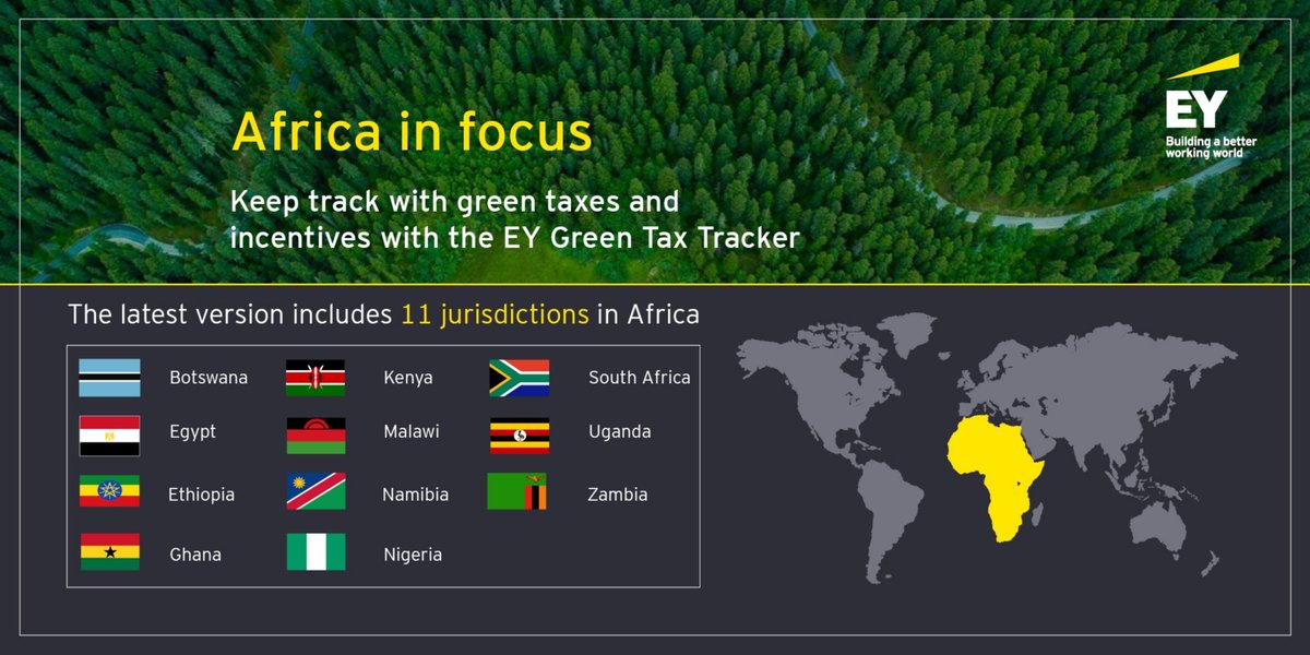 The EY Green Tax Tracker provides an overview of the sustainability incentives, carbon pricing regimes and other environmental taxes in effect in an ever-growing number of jurisdictions. 

Explore the EY Green Tax Tracker today. Download now. go.ey.com/47sdWJF