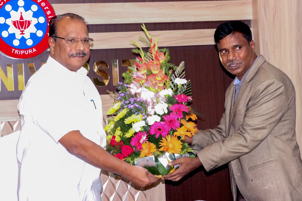 TripuraGovernor's tweet photo. Hon. Governor of Tripura, Shri Indra Sena Reddy Nallu, visited ICFAI University, Kamalghat. 1/2 https://t.co/wqcGZSGx0H