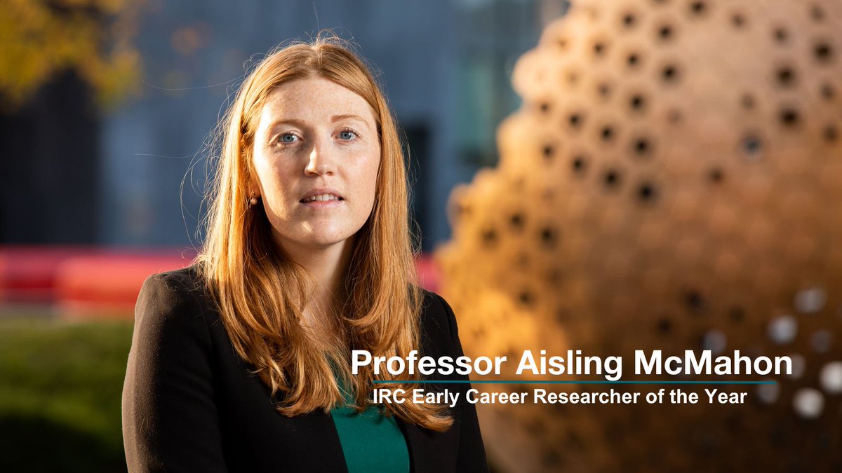 Congratulations to Prof Aisling McMahon, @IrishResearch Early Career Researcher of the Year! Prof McMahon has led pioneering and internationally recognised research on the impact of IP rights on healthcare & health technologies. maynoothuniversity.ie/news-events/mu… #LoveIrishResearch