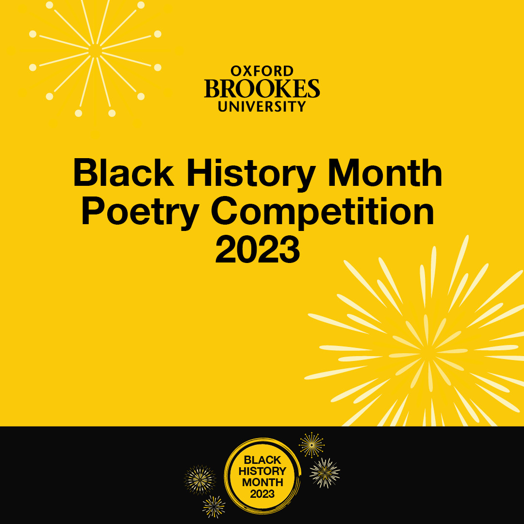 Very many congratulations to the winners of our <a href="/oxford_brookes/">Oxford Brookes University</a> #BlackHistoryMonth poetry competition, judged by <a href="/IsabelleBaafi/">Isabelle Baafi</a>! In First Place was @IsyMead, with her poem 'Harriet Tubman, Sweeping', and in Second Place, Helena Kahn, with 'Eliza Harris and the River'. (1/3)