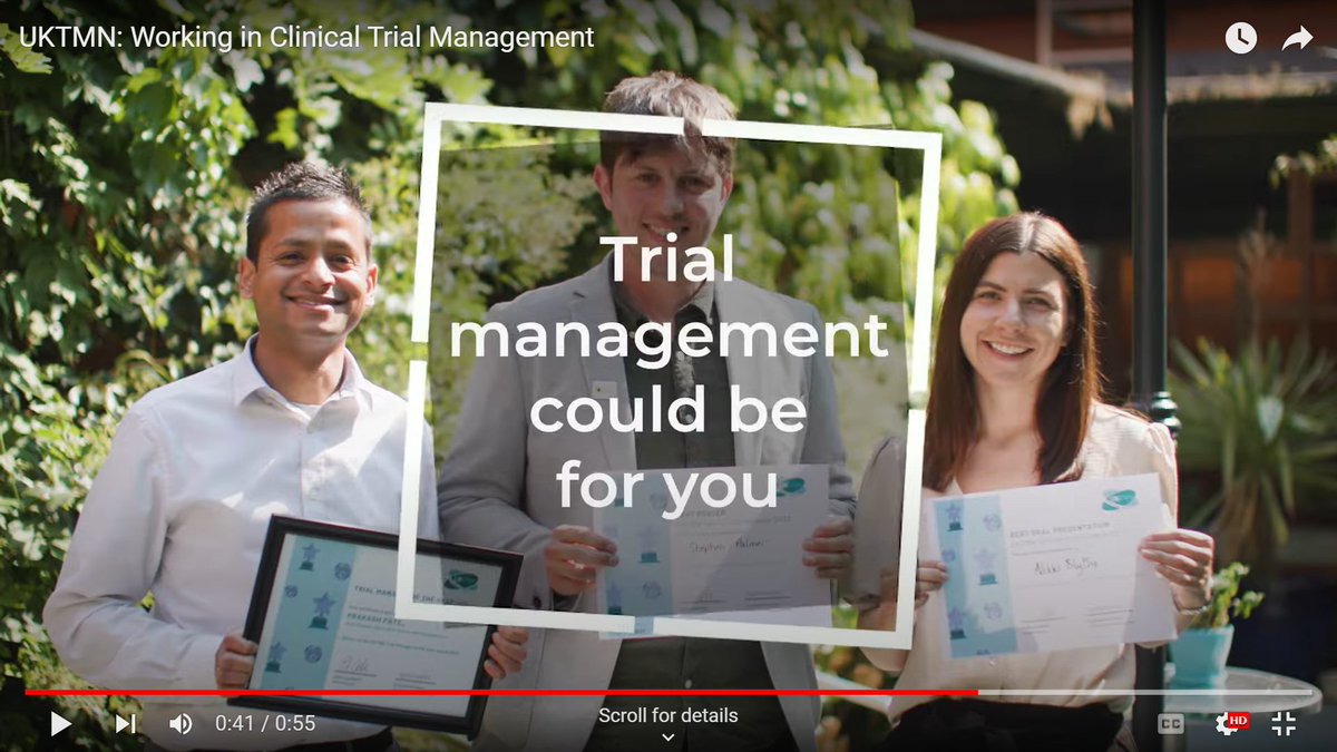 Check out our video on ‘Working in clinical trial management’. We hope this brings well-deserved recognition to the highly specialised individuals who are so crucial to the UK’s world-class clinical trials. Please share widely - tmn.ac.uk/resources/tria…