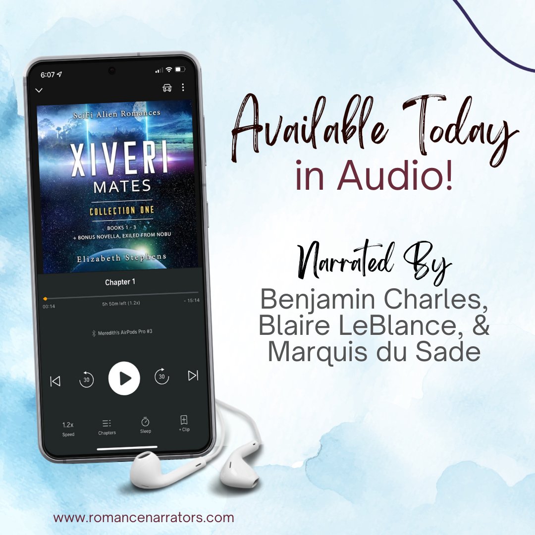 Get ready to find your mate today! This Xiveri Mates collection features the first three enemies-to-lovers, fated mates alien romances in the series. Xiveri Mates by author Elizabeth Stephens is narrated by our member @benjamincharles, Blair Leblanc, and Marquis du Sade.
