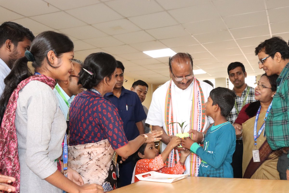 TripuraGovernor's tweet photo. Hon. Governor of Tripura, Shri Indra Sena Reddy Nallu, visited ICFAI University, Kamalghat. 2/2 https://t.co/a8aDnhtaPb
