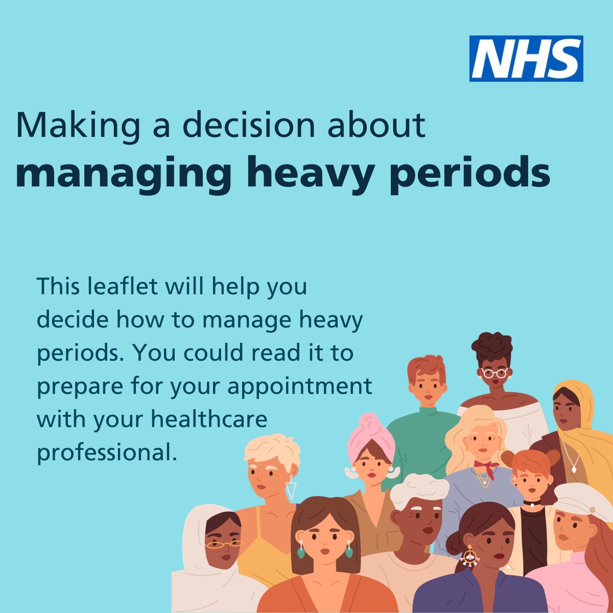 This leaflet is designed to help you decide how to manage heavy periods. england.nhs.uk/publication/de…