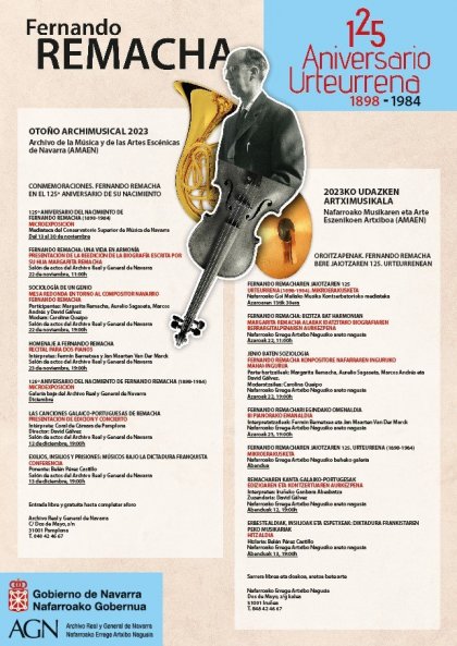 CoralPamplona's tweet photo. 🗣️Sociología de un genio
Mesa redonda en torno al compositor navarro 𝗙𝗲𝗿𝗻𝗮𝗻𝗱𝗼 𝗥𝗲𝗺𝗮𝗰𝗵𝗮.
Organiza AMAEN, modera Carolina Queipo
Con la participación de @galvezpintado, director artístico de La Coral.
✔️22/11
✔️19:00
✔️Archivo General #Pamplona https://t.co/bxr5tg2Qzu