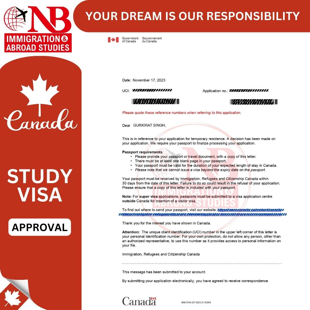 𝐃𝐞𝐬𝐭𝐢𝐧𝐚𝐭𝐢𝐨𝐧: 𝐄𝐝𝐮𝐜𝐚𝐭𝐢𝐨𝐧 𝐄𝐱𝐜𝐞𝐥𝐥𝐞𝐧𝐜𝐞! 🌐🎓 Gurkirat Singh's study visa is approved 🚀✨

#newboundsimmigration #nbi #new_bounds_immigration #VisaAdventure #NewBoundsEdExcellence #studyvisa #studyvisaabroad #studyvisacanada #studyincanada #studyabroad