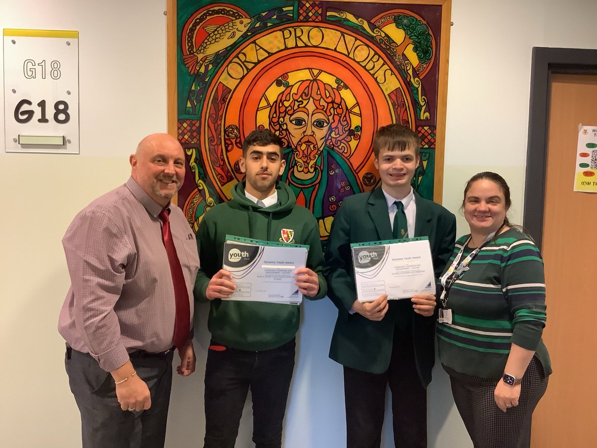 Mrs Beer (@cbeerclasswork) on Twitter photo So proud of these amazing boys <a href="/stmungos/">St Mungo's</a> <a href="/StMungos_Eng/">StMungosEnglishDept</a> who achieved a Dynamic Youth award for the story stones they created and the books they read to the p1’s in May. Both showed excellent leadership and caring for the pupils they worked with. So proud of these amazing boys <a href="/stmungos/">St Mungo's</a> <a href="/StMungos_Eng/">StMungosEnglishDept</a> who achieved a Dynamic Youth award for the story stones they created and the books they read to the p1’s in May. Both showed excellent leadership and caring for the pupils they worked with.