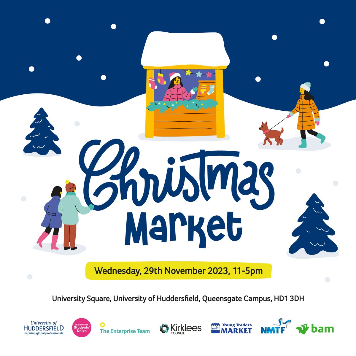 It's the most wonderful time of the year! 🎄🎅🎁⛄

Our Christmas Market is back!

Wednesday 29 November, 11:00-17:00, University Square

We can't wait to see you there!