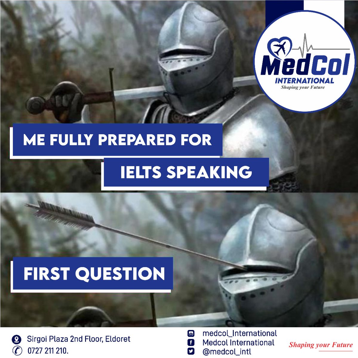 MedCol_intl's tweet photo. Visit us at in ELDORET TOWN,Sirgoi plaza next to Asis Driving School, alongside New Yako Supermarket directly Opposite Juma Hajee.

Call or WhatsApp us on 0727 211 210.

_Shaping Your Future_ https://t.co/mn0tZYQhmk