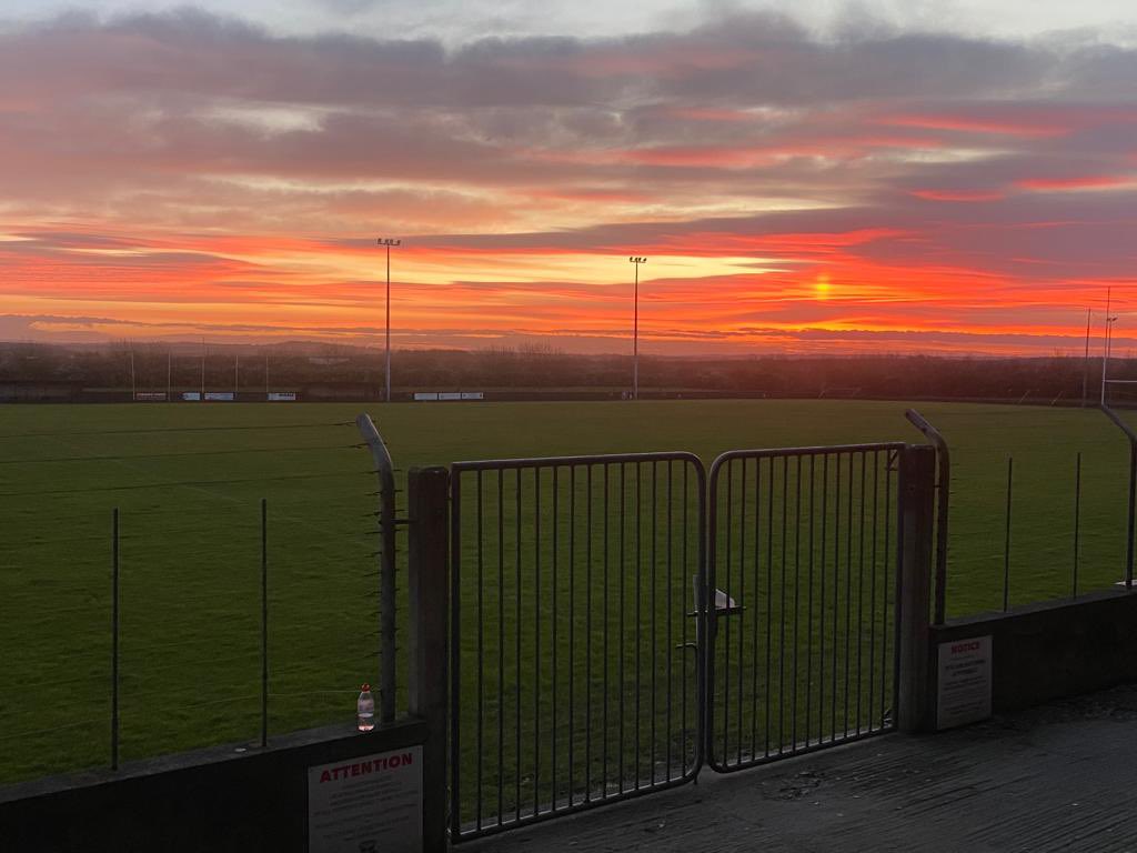 Sunrise over Shanahan-McNamara Park this morning. Thank to Aideen O’Mahoney for sharing. 🌅
