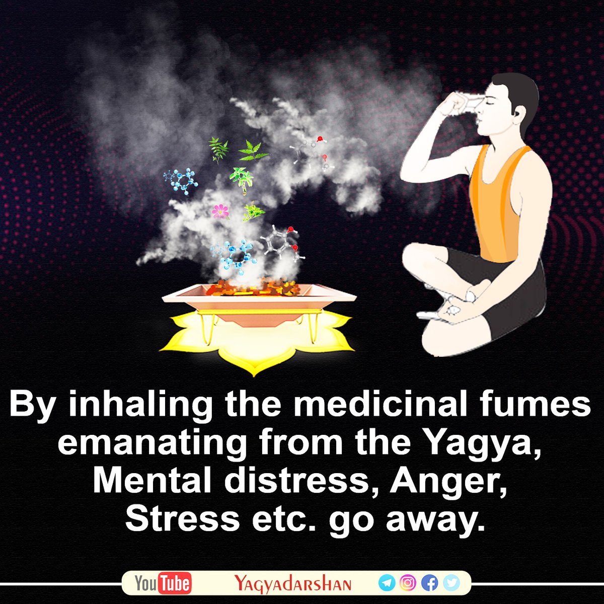 By inhaling the medicinal fumes amanating from the yagya Mental Distress, Anger, Stress etc. go away.

#yagya #Hawan #agnihotra #reelsfb #yagyadarshan