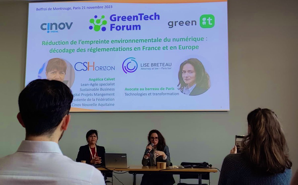 AFNUM (@afnum_france) on Twitter photo <a href="/jnbarrot/">Jean-Noël Barrot</a> <a href="/vetorner/">veronique torner</a> <a href="/Planet_TechCare/">Planet Tech’Care</a> 🔍 Focus sur les différentes réglementations liées à la décarbonation du numérique 🌱📱
➡️ Rendez-vous à 15h30 au <a href="/GreenTechForum/">GreenTech Forum</a> (Salle 2.2) pour une Keynote sur la feuille de décarbonation du numérique avec l’<a href="/AFNUM_FRANCE/">AFNUM</a>. <a href="/jnbarrot/">Jean-Noël Barrot</a> <a href="/vetorner/">veronique torner</a> <a href="/Planet_TechCare/">Planet Tech’Care</a> 🔍 Focus sur les différentes réglementations liées à la décarbonation du numérique 🌱📱
➡️ Rendez-vous à 15h30 au <a href="/GreenTechForum/">GreenTech Forum</a> (Salle 2.2) pour une Keynote sur la feuille de décarbonation du numérique avec l’<a href="/AFNUM_FRANCE/">AFNUM</a>.