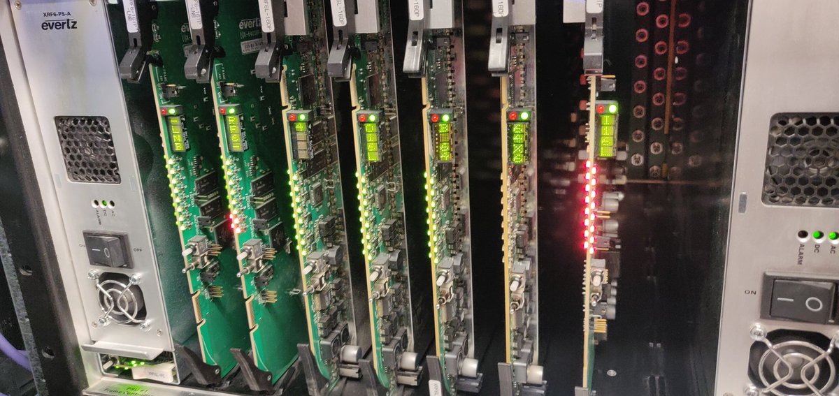 Upgrading an <a href="/EvertzTV/">Evertz Microsystems</a> XRF RF Router. Supply and installation of an Evertz 16-Port L-Band output card.