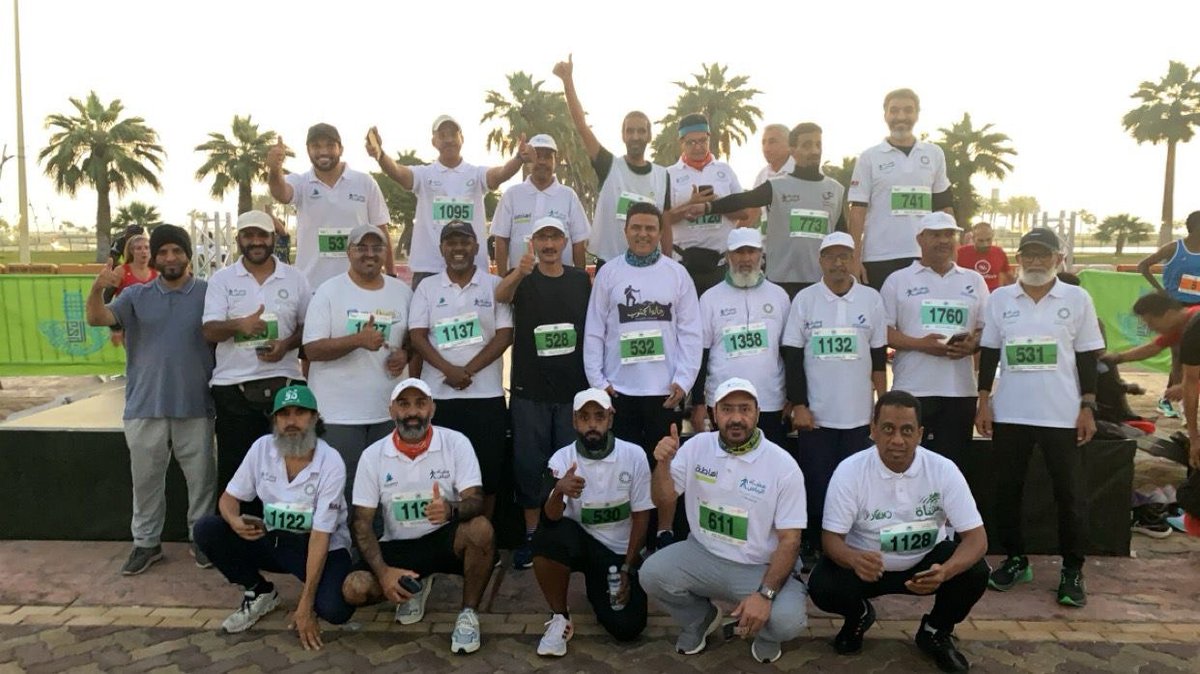 musha_riy's tweet photo. #مشاة_الرياض بكل تقدير وامتنان يشكرون شركة الخط الأخضر للفعاليات @greenlineevent1 على دعوتهم لنا للمشاركة في #نصف_ماراثون_الخبر_الدولي وعلى كرم الضيافة وحسن ودقة وروعة التنظيم بكل تفاصيله . https://t.co/POYbOI510w