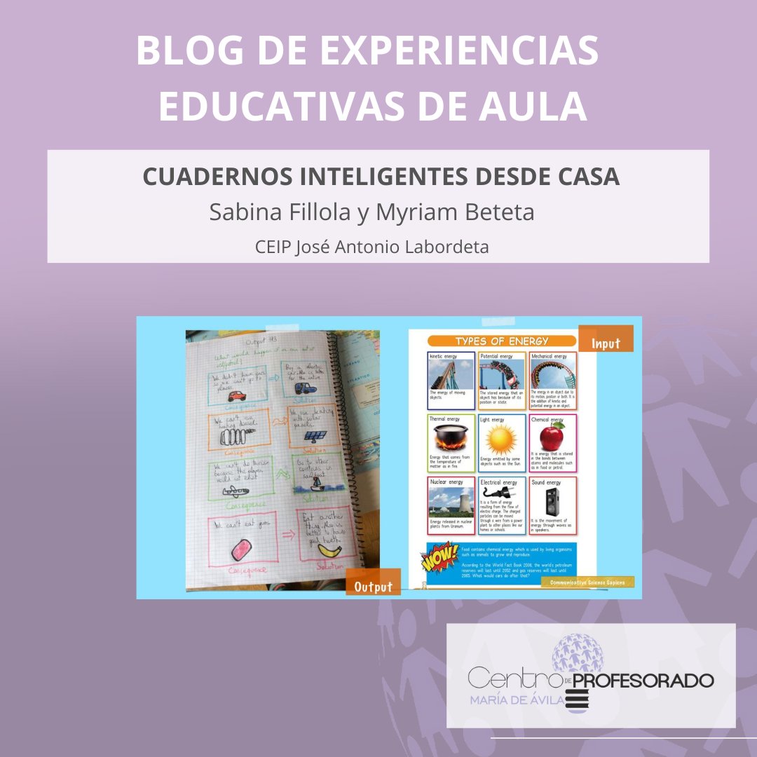 BLOG DE EXPERIENCIAS Cuadernos inteligentes  en el @CEIPLABORDETA por @SabinaFillola y @MyriamBeteta 👉🏾acortar.link/Df9Ukd
