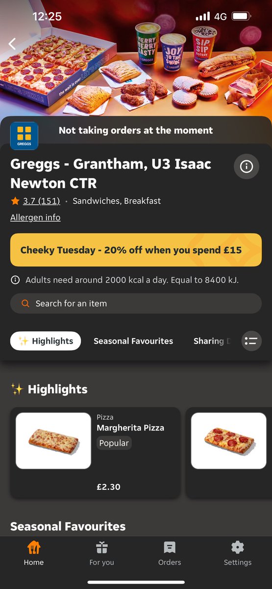 zubradevine's tweet photo. @GreggsOfficial why is Greggs never available on Just eat recently? https://t.co/yyJgc7xy2a
