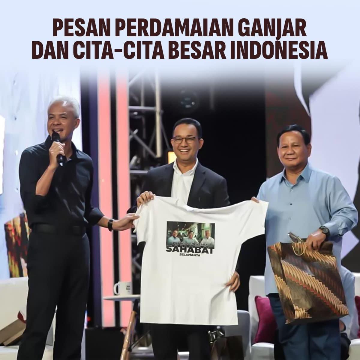 Melihat_Indo's tweet photo. Pesan Perdamaian Ganjar Dan Cita-cita Besar Indonesia

Oleh : Rahman Hartala

Ing Ngarsa Sung Tulodho, Ing Madya Mangun Karsa, Tut Wuri Handayani. 3 prinsip itu yang dibuat Ki Hajar Dewantara dalam menghidupkan dunia pendidikan di tanah air. Di depan memberi contoh, di tengah membangun semangat, di belakang mendorong untuk merealisasikan pendidikan yang unggul. 

Keunggulan sebuah negara bisa dilihat dari akses pendidikan dan kualitas SDM di dalamnya. Sudah seharusnya bukan bahwa perhatian setiap pemimpin itu ada pada pendidikan generasi mudanya. 

Hal itu yang kini sedang digaungkan oleh @ganjarpranowo . Selain menggarap bidang lain saat mengomandoi Jawa Tengah, dia fokus membangun daerahnya lewat pendidikan. Mulai dari sekolah gratis, dia mengawal realisasinya agar terhindar dari pungli, yang dapat merebut hak anak-anak karena beberapa oknum di setiap jenjang sekolah. 

Di tingkat teratas, dia membangun SMKN Jateng gratis untuk membantu anak tidak mampu, dengan mengutamakan kerja lapangan agar langsung bisa disalurkan ke perusahaan maupun instansi negara. Sehingga hal tersebut menjadi bentuk efektifitas program pendidikan, untuk menurunkan kemiskinan sekaligus membangun negara yang lebih unggul. 

Ada bonus demografi di masa depan yang harus dimanfaatkan negara kita untuk mencapai Indonesia emas 2045. Ganjar terus mengingatkan kesempatan langka itu, agar persiapannya tidak luput dalam merealisasikan Indonesia emas nanti. 

Konsentrasi Ganjar untuk meningkatkan mutu pendidikan, juga berjalan dengan program lainnya. Diantaranya sekolah virtual untuk warganya yang putus sekolah, sekolah vokasi yang berisi pelatihan sebelum masuk dunia kerja, sampai gubernur mengajar dan menggaungkan kurikulum antikorupsi sebagai upaya preventif untuk menghadang bahaya KKN di kalangan generasi muda. 

Pendidikan memang hal penting dan krusial, yang dipakai pemimpin untuk membawa negaranya meraih masa kejayaan. Ganjar menggarap semua demi masa depan generasi muda, yang menjadi tonggak bangsa di masa mendatang. 

Hari ini saja partisipasi mereka menciptakan perpaduan kinerja yang penuh inovasi, untuk membawa Indonesia berprestasi di kancah internasional. Jadi Ganjar tidak mau main-main dalam hal pendidikan. Dia menjadi satu bukti dimana pendidikan adalah hal yang penting. Dengan ilmu pengetahuan dia sekarang bisa berdiri di titik ini, menjadi seorang calon pemimpin negara Indonesia di tahun 2024 nanti. 

Dia tidak mau hal sepenting pendidikan menjadi masalah untuk anak-anak yang kurang mampu, dalam meraih cita-citanya sekaligus mengganggu mereka untuk meneruskan tongkat estafet para pendiri bangsa. 

Dia sudah merasakan susahnya mengenyam pendidikan, karena pernah kekurangan biaya. Di era lebih modern ini, hal itu tidak boleh terjadi. Cita-cita untuk mencerdaskan kehidupan bangsa itu kembali digaungkan Ganjar kepada dua kawannya dalam kontestasi pilpres nanti. 

Kepada Prabowo Subianto dan Anies Baswedan, Ganjar mengingatkan bahwa pendidikan adalah program utama untuk membangun negara ini. Dalam moment tukar kado di acara 13 tahun mata Najwa, Ganjar memberi topi merah putih lengkap dengan logo Tut Wuri Handayani. Itu adalah pesan kuat, agar mereka tidak melupakan program besar negara kita menuju Indonesia emas 2045 dengan meraup bonus demografi. 

Dan untuk berjalan ke arah sana, pendidikan menjadi kebutuhan primer bagi setiap warga Indonesia sebagai mozaik untuk menapaki tangga Indonesia unggul. Kenapa Ganjar menyampaikan pesan itu kepada keduanya, disaat pendidikan itu adalah bagian dari visinya sebagai calon pemimpin tahun 2024 nanti?
