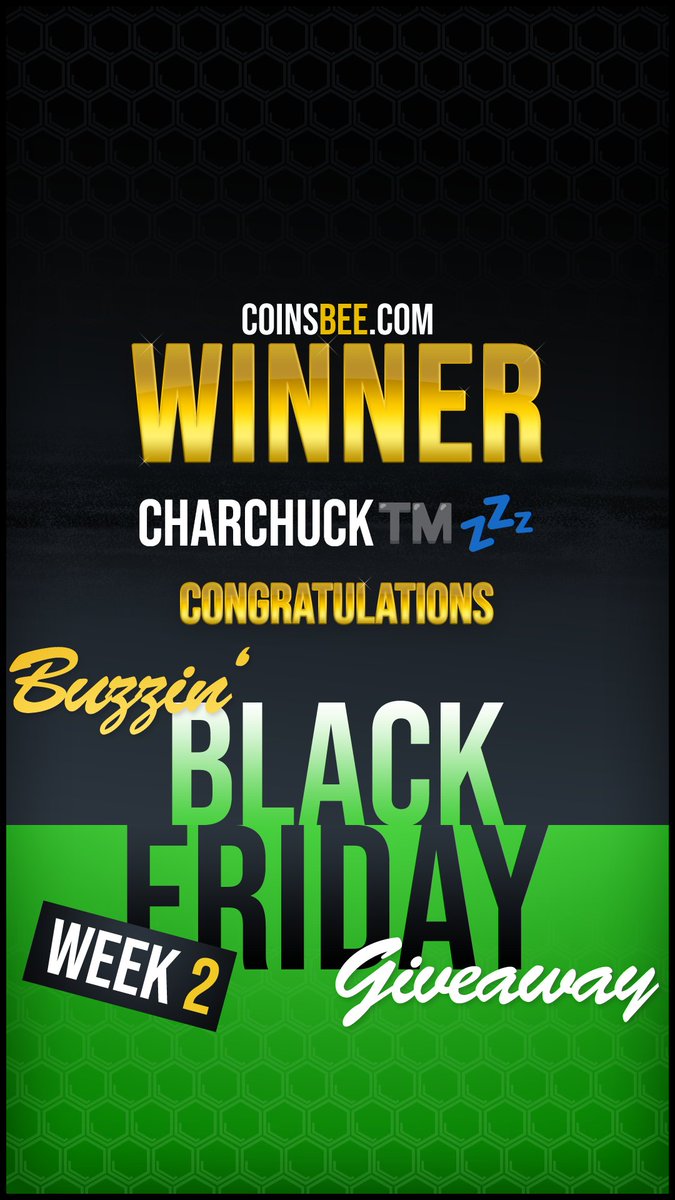 coinsbee.com 🐝 (@coinsbee) on Twitter photo As the final week of our Buzzin' Black Friday Giveaway🐝🖤💛 is going into its last 4 days, we're extremely happy to announce the lucky winner of last weeks Black Friday Giveaway, <a href="/Charchuck1/">Charchuck™️💤</a> 🥳👏
We hope you're happy with you early $500 Christmas present 🎁
#BlackFriday2023 As the final week of our Buzzin' Black Friday Giveaway🐝🖤💛 is going into its last 4 days, we're extremely happy to announce the lucky winner of last weeks Black Friday Giveaway, <a href="/Charchuck1/">Charchuck™️💤</a> 🥳👏
We hope you're happy with you early $500 Christmas present 🎁
#BlackFriday2023