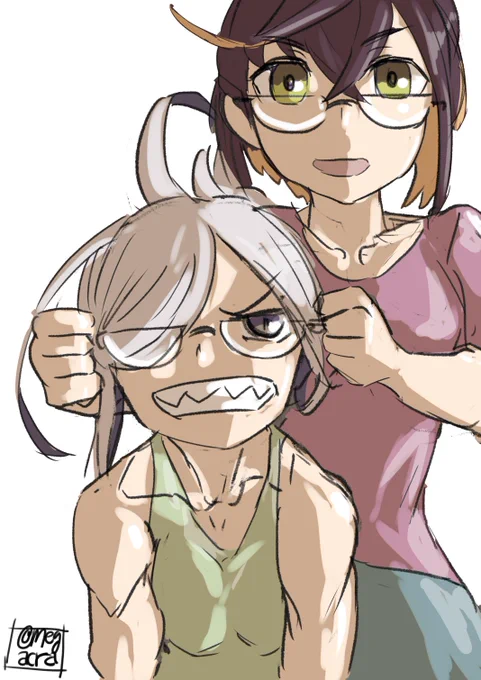 #見た人も無言で姉妹を上げる 