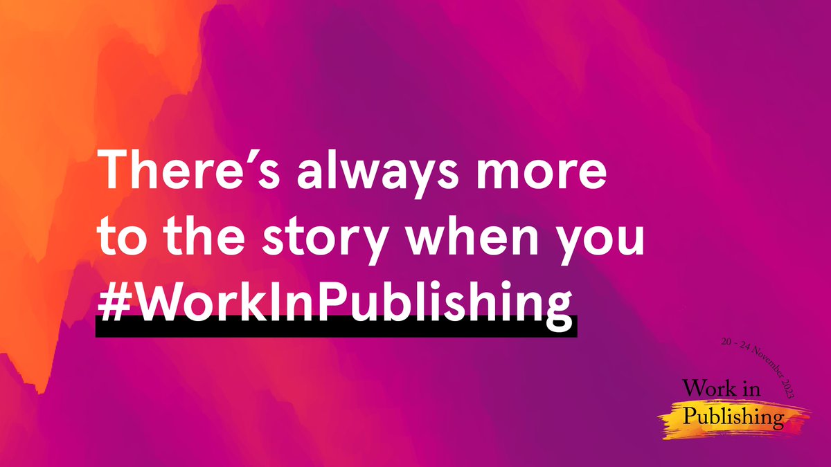 Happy #WorkInPublishing Week, all! As part of our aim to make publishing more transparent and accessible to under-represented groups, we have two brilliant panels coming up this week featuring our incredible colleagues, and there’s still time to sign up👇