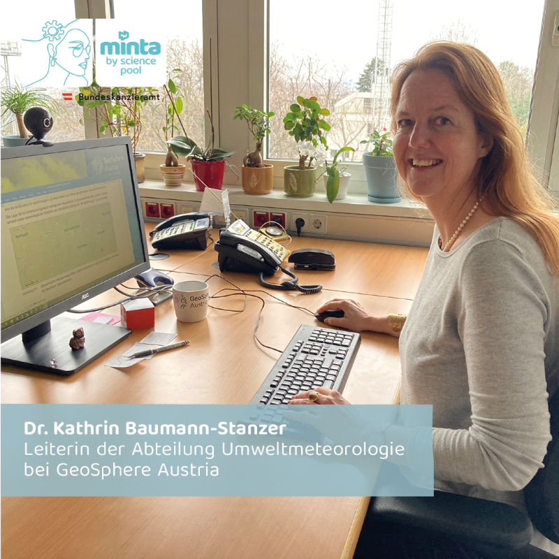 SciencepoolVwV's tweet photo. Unser Role-Model der Woche: Dr. Kathrin Baumann-Stanzer. Sie arbeitet bei GeoSphere Austria, wo sie dank ihrem Meteorologie-Studium in der Abteilung für Umweltmeteorologie tätig ist. Näheres zu ihrer Tätigkeit und ihrem Werdegang lest ihr auf https://t.co/R97STSfIei https://t.co/0hRMo1KQ4Y